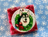 2023 Porcelain Holiday Ornament “ Merry Mushing”