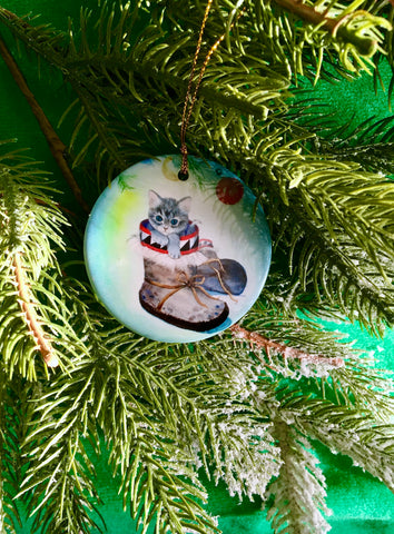 2020  Porcelain Ornament, “Merry Mukluks”