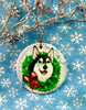 2023 Porcelain Holiday Ornament “ Merry Mushing”