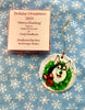 2023 Porcelain Holiday Ornament “ Merry Mushing”