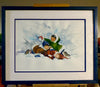 "Snow Battle" Original Watercolor