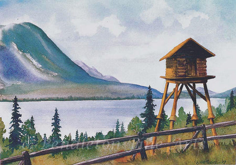 "Kenai Lake View" Original Watercolor